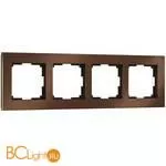 Рамка на 4 поста (коричневый алюминий) Werkel Aluminium W0041714 a050951