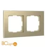 Рамка на 2 поста (шампань алюминий) Werkel Aluminium W0021711 a052313