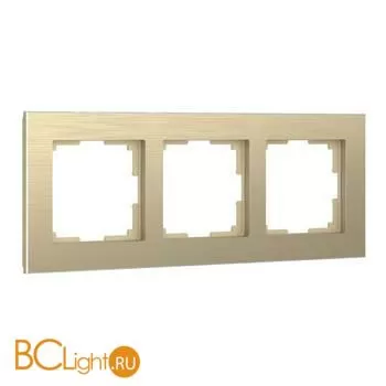 Рамка на 3 поста (шампань алюминий) Werkel Aluminium W0031711 a052314