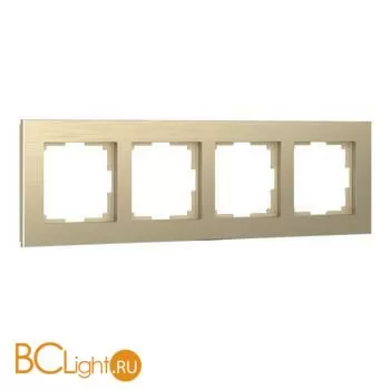 Рамка на 4 поста (шампань алюминий) Werkel Aluminium W0041711 a052315