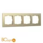 Рамка на 4 поста (шампань алюминий) Werkel Aluminium W0041711 a052315