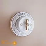 Рамка на 1 пост (белое золото) Werkel Antik Runda W0015023 a050981 - Фото 1