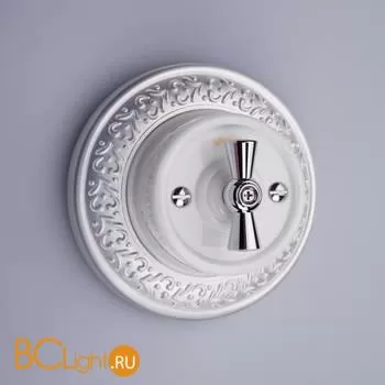 Рамка на 1 пост (жемчужный) Werkel Antik Runda W0015021 a050983 - Фото 0