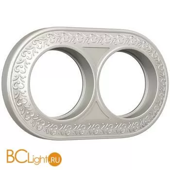 Рамка на 2 поста (жемчужный) Werkel Antik Runda W0025021 a050989