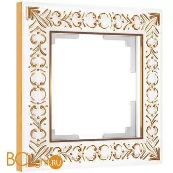 Рамка на 1 пост (белое золото) Werkel Antik W0011523 a050934