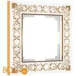 Рамка на 1 пост (белое золото) Werkel Antik W0011523 a050934