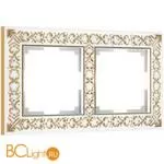 Рамка на 2 поста (белое золото) Werkel Antik W0021523 a050941