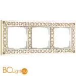 Рамка на 3 поста (белое золото) Werkel Antik W0031523 a050932