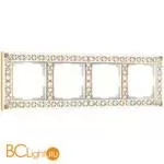 Рамка на 4 поста (белое золото) Werkel Antik W0041523 a050935