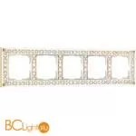 Рамка на 5 постов Antik (белое золото) Werkel Antik W0051523 a050938