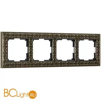 Рамка на 4 поста (бронза) Werkel Antik W0041512 a050939