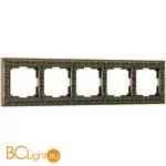 Рамка на 5 постов (бронза) Werkel Antik W0051512 a050940