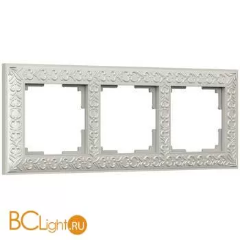Рамка на 3 поста (жемчужный) Werkel Antik W0031521 a050946
