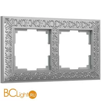 Рамка на 2 поста (матовый хром) Werkel Antik W0021522 a050931