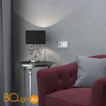 Рамка на 2 поста (матовый хром) Werkel Antik W0021522 a050931 - Фото 1