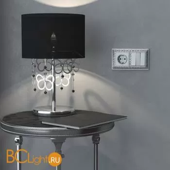 Рамка на 2 поста (матовый хром) Werkel Antik W0021522 a050931 - Фото 2