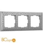 Рамка на 3 поста (матовый хром) Werkel Antik W0031522 a050944