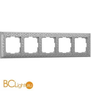 Рамка на 5 постов (матовый хром) Werkel Antik W0051522 a050942
