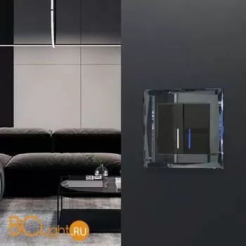 Рамка на 1 пост (черный) Werkel Diamant W0011208 a051444 - Фото 3