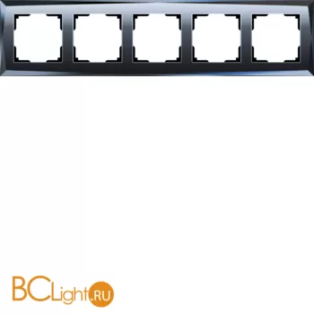 Рамка на 5 постов (черный) Werkel Diamant W0051208 a051443