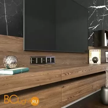 Рамка на 5 постов (черный) Werkel Diamant W0051208 a051443 - Фото 0