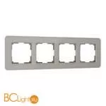 Рамка из стекла на 4 поста Elite дымчатый Werkel W0042417