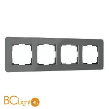 Рамка из стекла на 4 поста Elite графит Werkel W0042440