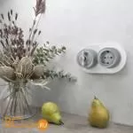 Рамка на 2 поста (Белый) Werkel Favorit Runda W0025101 a051632 - Фото 0