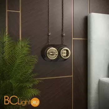 Рамка на 2 поста (Коричневый) Werkel Favorit Runda W0025114 a051636 - Фото 1