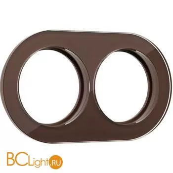 Рамка на 2 поста (Коричневый) Werkel Favorit Runda W0025114 a051636