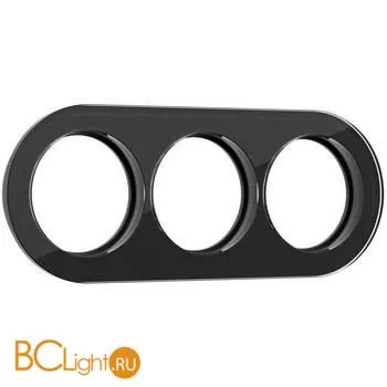 Рамка на 3 поста (Черный) Werkel Favorit Runda W0035108 a051633