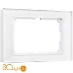 Рамка для двойной розетки (белый,стекло) Werkel Favorit W0081101