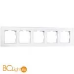 Рамка на 5 постов (белый,стекло) Werkel Favorit W0051101