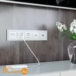 Рамка на 5 постов (белый,стекло) Werkel Favorit W0051101 - Фото 0