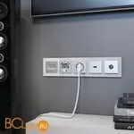 Рамка на 5 постов (дымчатый, стекло) Werkel Favorit W0051117 - Фото 0