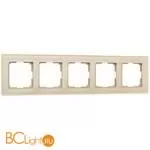 Рамка на 5 постов (шампань) Werkel Favorit W0051111