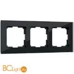 Рамка на 3 поста Favorit (черный,стекло) Werkel W0031108