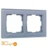 Рамка на 2 поста (серый,стекло) Werkel Favorit W0021115 a050964