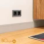 Рамка на 2 поста (серый,стекло) Werkel Favorit W0021115 a050964 - Фото 3