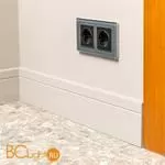 Рамка на 2 поста (серый,стекло) Werkel Favorit W0021115 a050964 - Фото 4