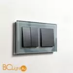 Рамка на 2 поста (серый,стекло) Werkel Favorit W0021115 a050964 - Фото 5