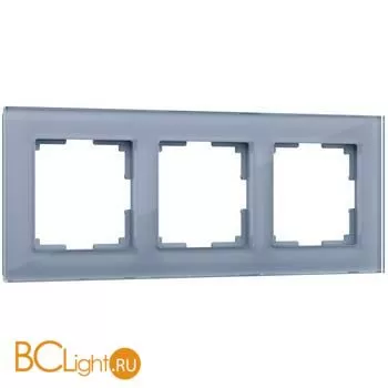 Рамка на 3 поста (серый,стекло) Werkel Favorit W0031115 a050963