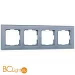 Рамка на 4 поста (серый,стекло) Werkel Favorit W0041115 a050966