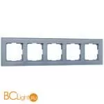 Рамка на 5 постов (серый,стекло) Werkel Favorit W0051115 a050967