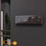 Рамка на 4 поста (мокко) Werkel Favorit W0041118 a051097 - Фото 0