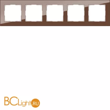 Рамка на 5 постов (мокко) Werkel Favorit W0051118 a051101 - Фото 0