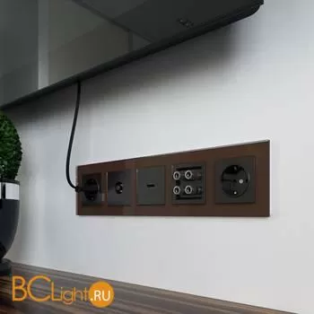 Рамка на 5 постов (мокко) Werkel Favorit W0051118 a051101 - Фото 1