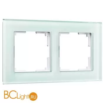 Рамка на 2 поста (натуральное стекло) Werkel Favorit W0021119 a051011