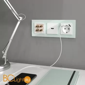 Рамка на 3 поста (натуральное стекло) Werkel Favorit W0031119 a051013 - Фото 0