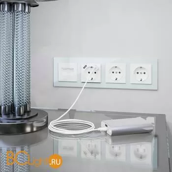 Рамка на 4 поста (натуральное стекло) Werkel Favorit W0041119 a051012 - Фото 0